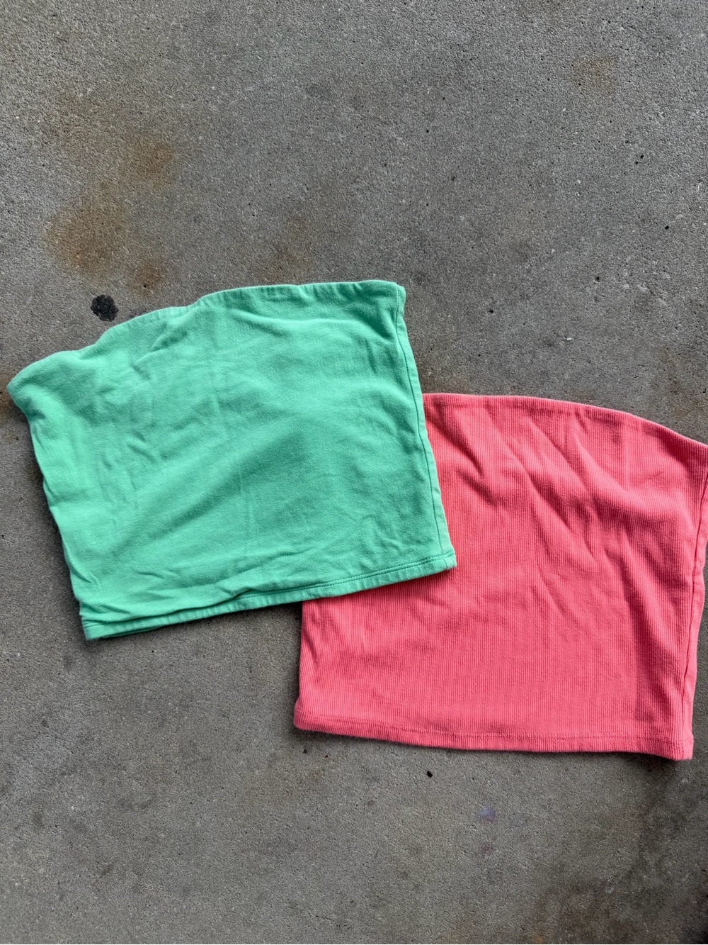 wild fable Coral Ribbed Tube Top bundle